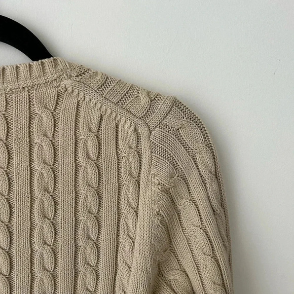 L.L Bean classic cable knit fisherman sweater - Picture 11 of 11